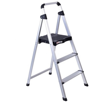 Estante de escalera de acero personalizable de nylon portátil plegable de marco A con plataforma de trabajo extensible