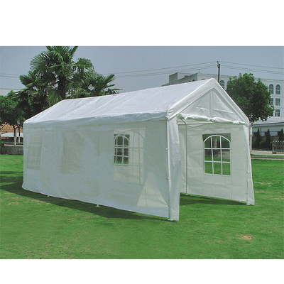 Tienda de bodas de aluminio con techo transparente para aparcamiento y celebraciones al aire libre