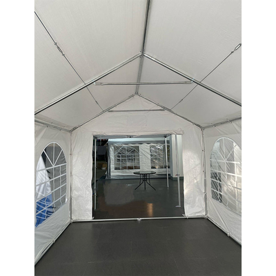 Tienda de bodas de aluminio con techo transparente para aparcamiento y celebraciones al aire libre