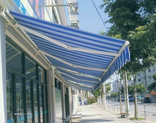 Toldo de sombrilla totalmente abierto en poliéster con colores personalizados y material de vela