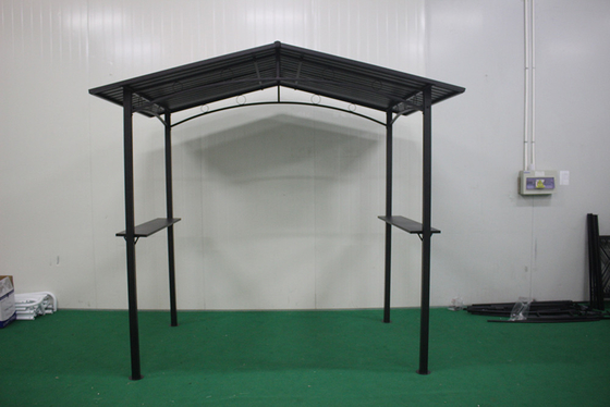 Pavilión de marco metálico impermeable Gazebo para jardín al aire libre espacio de lujo
