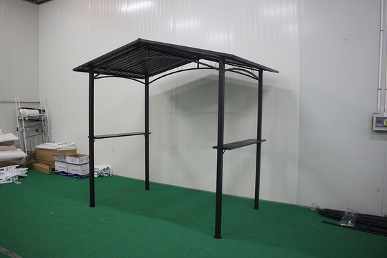 Pavilión de marco metálico impermeable Gazebo para jardín al aire libre espacio de lujo