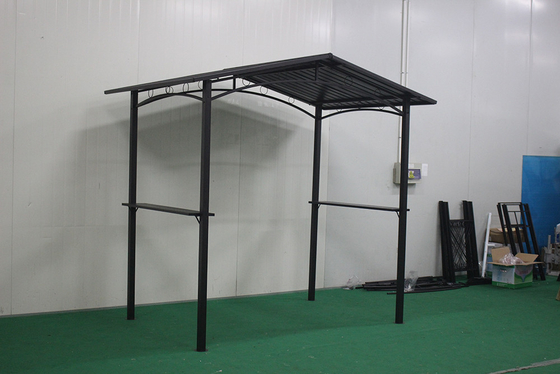 Pavilión de marco metálico impermeable Gazebo para jardín al aire libre espacio de lujo