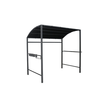 Patio al aire libre Polyester BBQ Shelter barbacoa Gazebo con acabado de vela recubierto de polvo