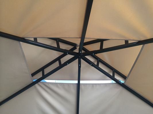 Material de vela de poliéster 2.5*1.3*2.5M Patio Shelter Canopy Tent para barbacoa Grill Gazebo