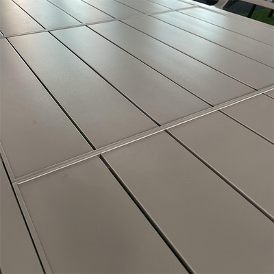 Sofá de ratan de aluminio plegado de estilo moderno para exteriores para mesa de té de jardín de lujo