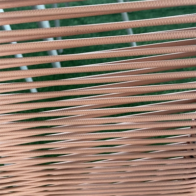 Muebles de jardín modernos de aluminio Bistro Sofá de ratán establecido en estilo de diseño moderno