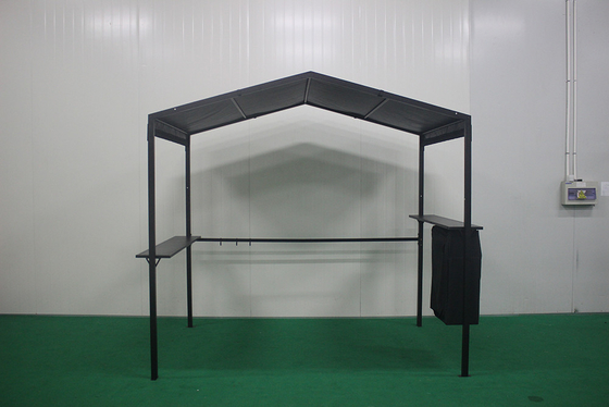 2.3*1.5*2.2M Techo de aluminio duro de poliéster exterior Gazebo con acabado de vela recubierto de polvo