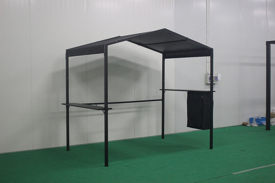 2.3*1.5*2.2M Techo de aluminio duro de poliéster exterior Gazebo con acabado de vela recubierto de polvo