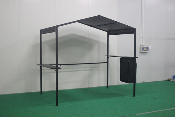 2.3*1.5*2.2M Techo de aluminio duro de poliéster exterior Gazebo con acabado de vela recubierto de polvo