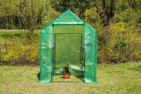 Cuadro de trabajo pesado de metal invernadero impermeable de plástico de ventilación para el crecimiento de plantas al aire libre
