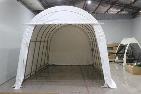 Fácil montaje de doseles plegables Carport para estacionamiento de invierno paquete tamaño 228 * 46 * 10cm