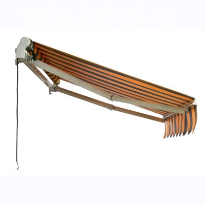 4*3m Puerta de jardín manual al aire libre sombreador de sol balcón patio toldo retráctil aluminio OEM