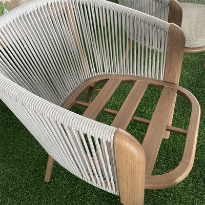 Muebles de jardín para exteriores Conjunto de sofá de aluminio de ratán Mesa de ocio Conjunto de cena de té