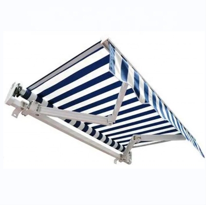 4.5*3m Tipo totalmente abierto Toldo retráctil exterior manual Canopy Material de palo de aluminio