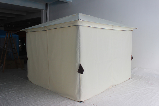 Marco de acero y tamaño del paquete 209*33*14.5cm 3.3*3.3M Tienda plegable de mirador para jardín