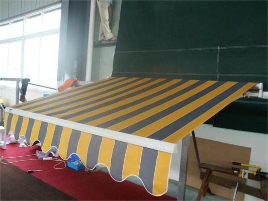 Color personalizado al aire libre 5 * 3m Toldo retráctil completamente abierto para patio jardín dosel sombreado balcón