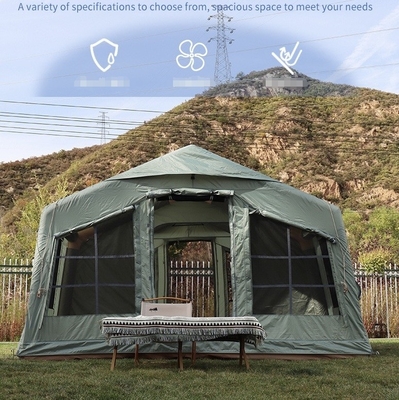 4 Temporada Mosquito Screen Cabin Tienda para acampar 12.96m2 Espacio de habitación Tienda inflable