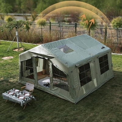4 Temporada Mosquito Screen Cabin Tienda para acampar 12.96m2 Espacio de habitación Tienda inflable