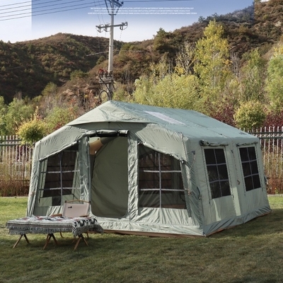 4 Temporada Mosquito Screen Cabin Tienda para acampar 12.96m2 Espacio de habitación Tienda inflable