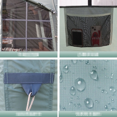 4 Temporada Mosquito Screen Cabin Tienda para acampar 12.96m2 Espacio de habitación Tienda inflable