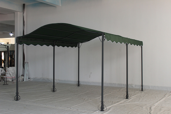 Cuadro de acero personalizable Canopy exterior con arco Sombra de jardín Pergola Pabellón Gazebo