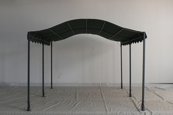 Cuadro de acero personalizable Canopy exterior con arco Sombra de jardín Pergola Pabellón Gazebo