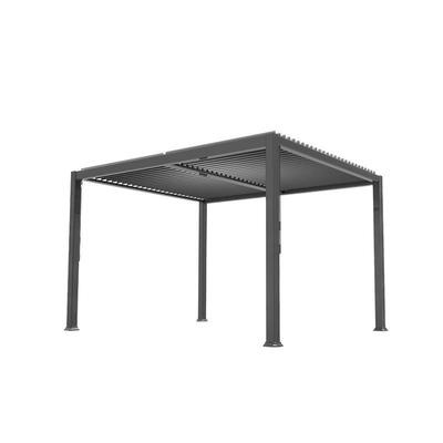 Pergola de aluminio para jardines al aire libre con sistema de techo impermeable
