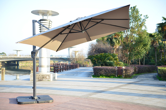 Paraguas de mano de lujo para patio de jardín plegable para muebles exteriores 3m 150cm