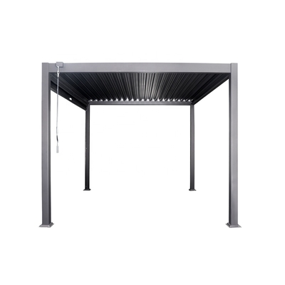 Cuadro de aluminio PERGOLA 3x4m Luxo moderno exterior Techo impermeable Metal jardín Pergola