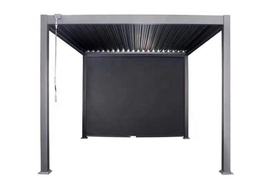 Cuadro de aluminio PERGOLA 3x4m Luxo moderno exterior Techo impermeable Metal jardín Pergola