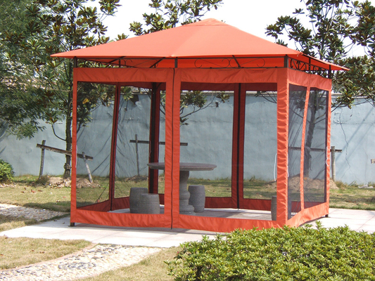 Arcos Jardín Pergola Tienda de aluminio al aire libre Galería con techo solar y marco de trabajo pesado
