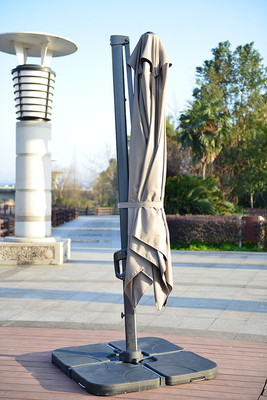 Paraguas de mano de lujo para patio de jardín plegable para muebles exteriores 3m 150cm