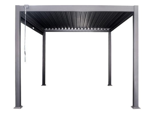 Cuadro de aluminio PERGOLA 3x4m Luxo moderno exterior Techo impermeable Metal jardín Pergola
