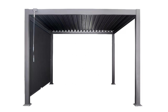 Cuadro de aluminio PERGOLA 3x4m Luxo moderno exterior Techo impermeable Metal jardín Pergola