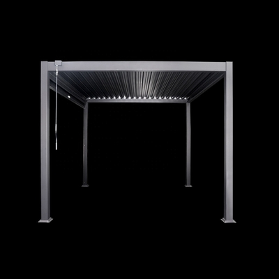 Pergola de aluminio resistente al agua 3x3m Pergola moderna para el jardín resistente al viento y al agua