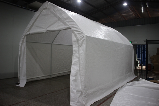 360*600*340cm Portable Gran Canopy a prueba de agua Tienda de garaje para automóviles al aire libre con marco recubierto de polvo