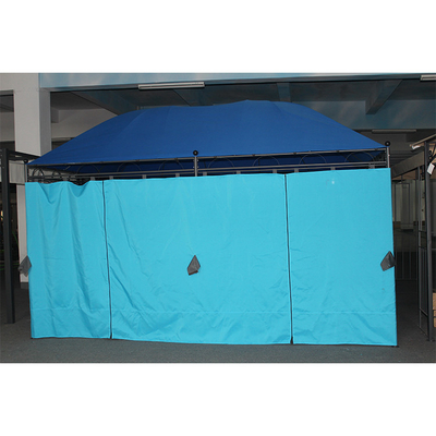 Muebles de diseño de dosel azul grande panel de metal Gazebo superior para muebles de exterior 3 * 4M