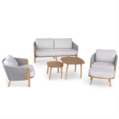 Cuadro de aluminio mesa de lujo Bistro Conjunto para muebles de jardín al aire libre Color personalizado