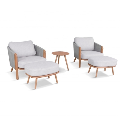 Cuadro de aluminio mesa de lujo Bistro Conjunto para muebles de jardín al aire libre Color personalizado