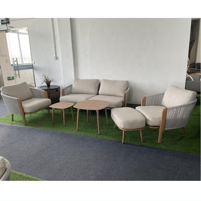 Cuadro de aluminio mesa de lujo Bistro Conjunto para muebles de jardín al aire libre Color personalizado