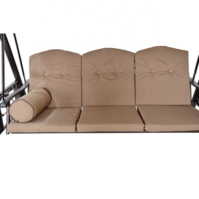 200*124*170cm Decoraciones de jardín cama de banco con colchón con dosel pergola mirador