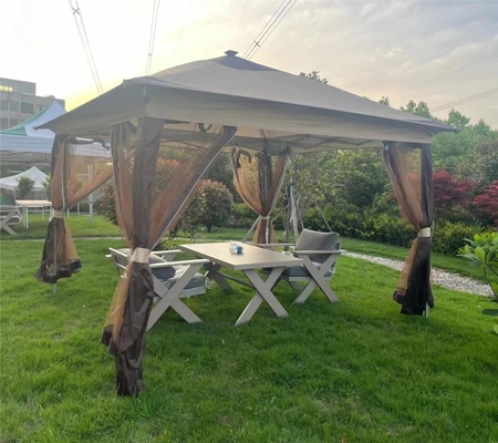 Tienda plegable de fachada con techo ascendente para transporte conveniente
