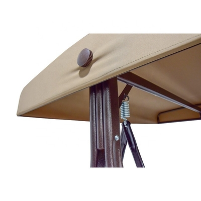 200*124*170cm Decoraciones de jardín cama de banco con colchón con dosel pergola mirador