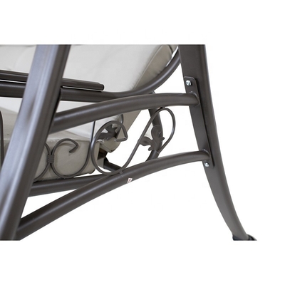 Decoraciones de jardín Sillón columpiante al aire libre con dosel Pergola Gazebo Cama de banco con almohadillas