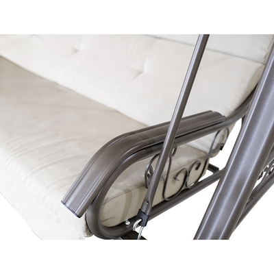 Silla de swing de patio al aire libre con jardín con techo o hamaca