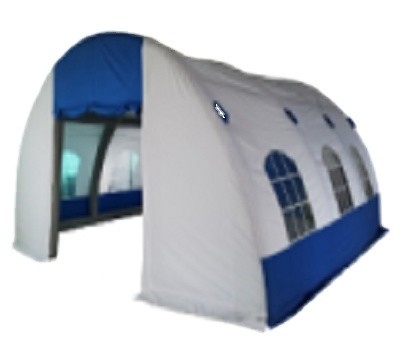 POLY Material de vela 6*6*3m Gazebo inflables con arco semicircular para eventos corporativos
