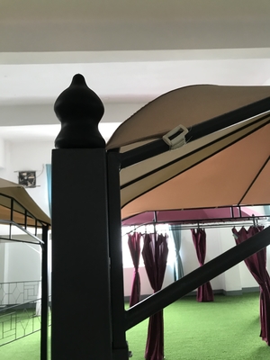 Canopy exterior de jardín 2.95*2.95*2.7M Diseño redondo Patio Gazebo para fiestas al aire libre