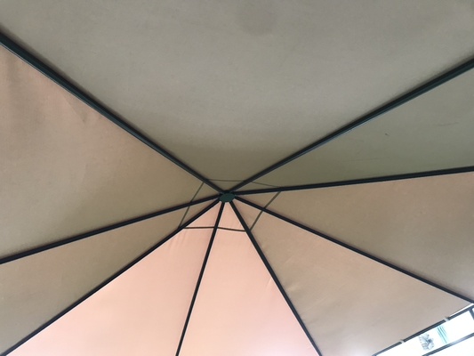 Canopy exterior de jardín 2.95*2.95*2.7M Diseño redondo Patio Gazebo para fiestas al aire libre