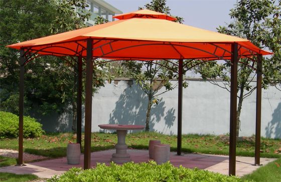 2.5*2.5*2.5M PVC Hexagonal Canopy de aluminio Tienda de mirador para actividades al aire libre en el jardín